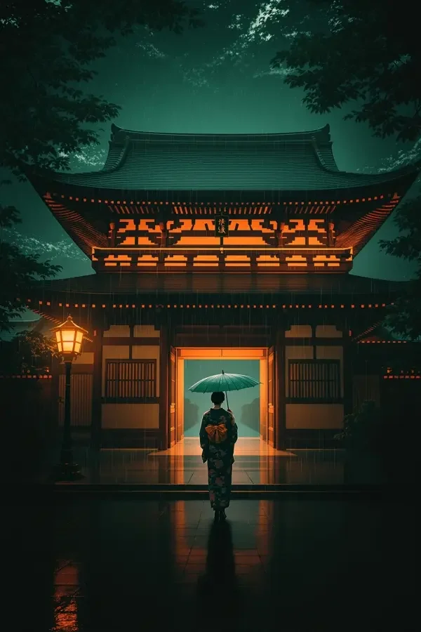 京都的雨